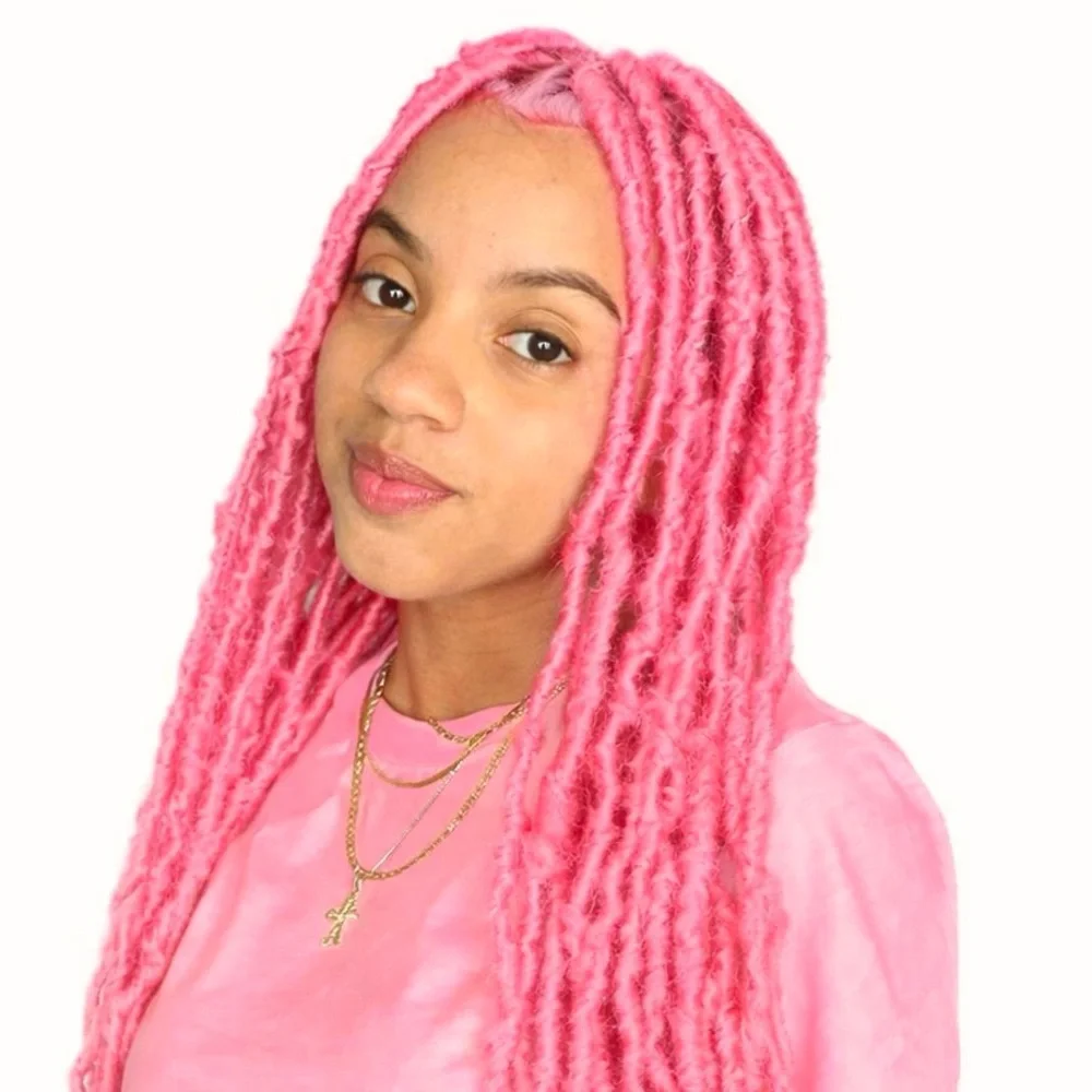 CONRORA Soft Locs Crochet Hair 24 Inch 6 Packs Faux Locs Crochet Hair